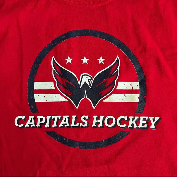 NWT Hanes Men’s Red NHL Washington Capitals Rock The Red Short Sleeve T-Shirt S - Picture 2 of 4